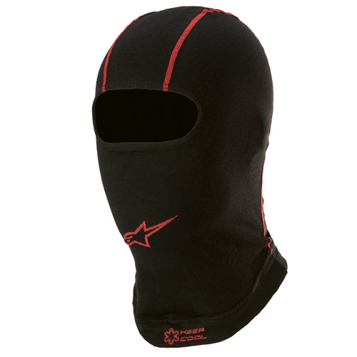 Alpinestars balaclava zwart/rood KX v2
