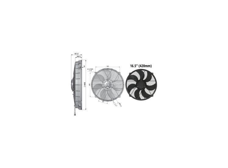 FAN 16.2" (420MM) HIGH POWER FAN