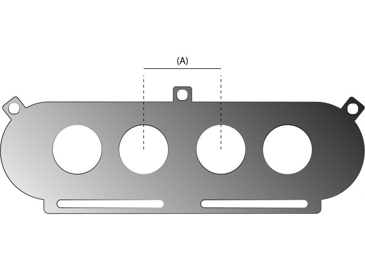 PIPERCROSS PX600 LARGE TWIN CARBURETTOR/THROTTLE BODY BASEPLATE