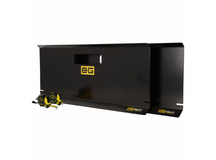 B-G RACING - ALUMINIUM TOE MEASURING PLATES WITH MAGNETIC TAPES (PAIR)