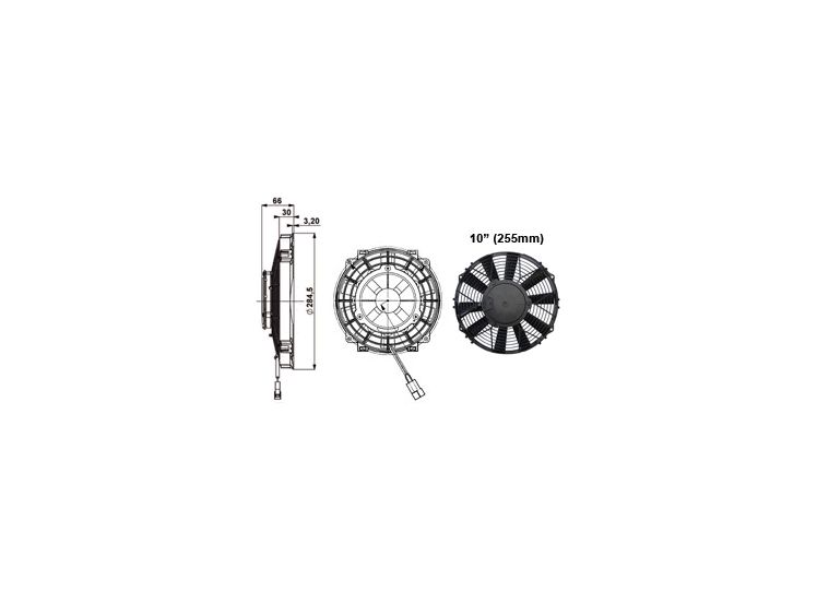 FAN 10" (255MM) HIGH POWER FAN zuigend