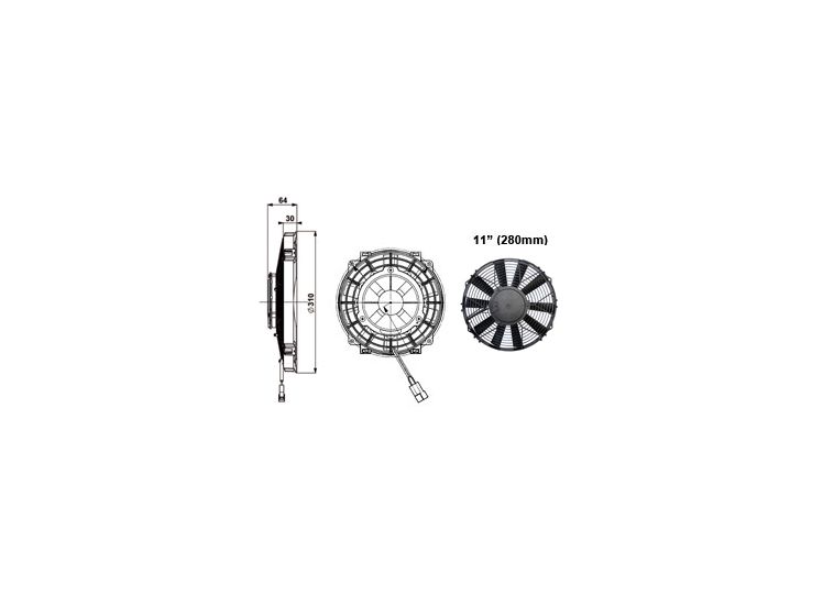 FAN 11" (280MM) HIGH POWER FAN