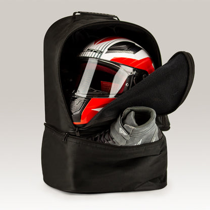 Helmtas DUESSELDORF HBS-1 voor HANS met schoenendoos