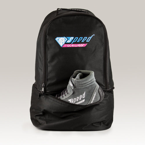 Helmtas DUESSELDORF HBS-1 voor HANS met schoenendoos