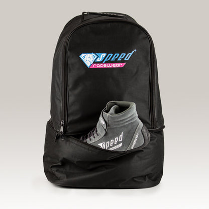 Helmtas DUESSELDORF HBS-1 voor HANS met schoenendoos